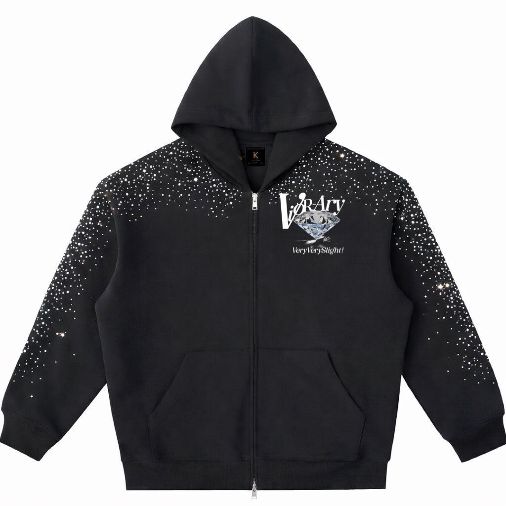 Pressure Makes Diamonds Rhinestone Hoodie