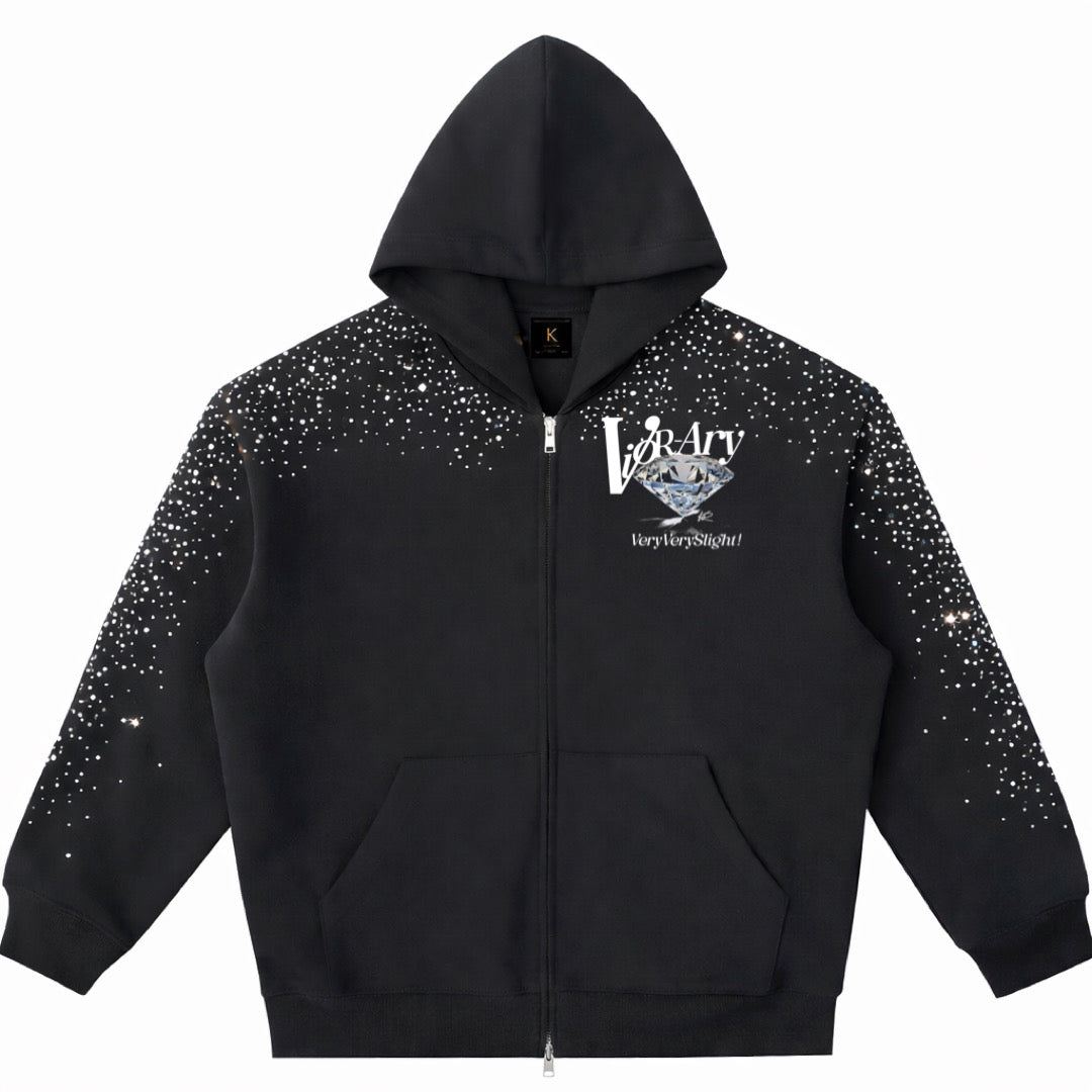 Pressure Makes Diamonds Rhinestone Hoodie