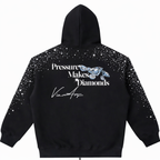 Pressure Makes Diamonds Rhinestone Hoodie