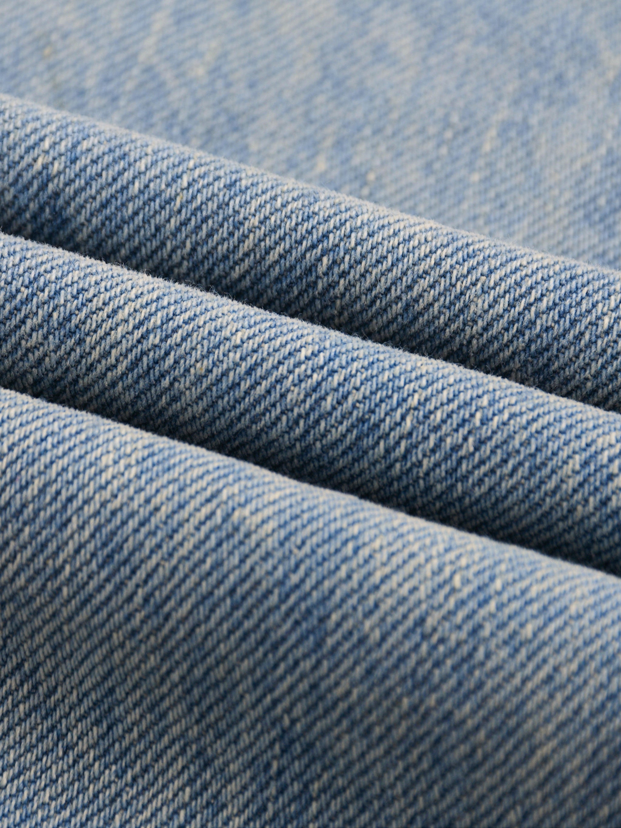 ViorAry Sun Fade Raw Hem Denim Jeans