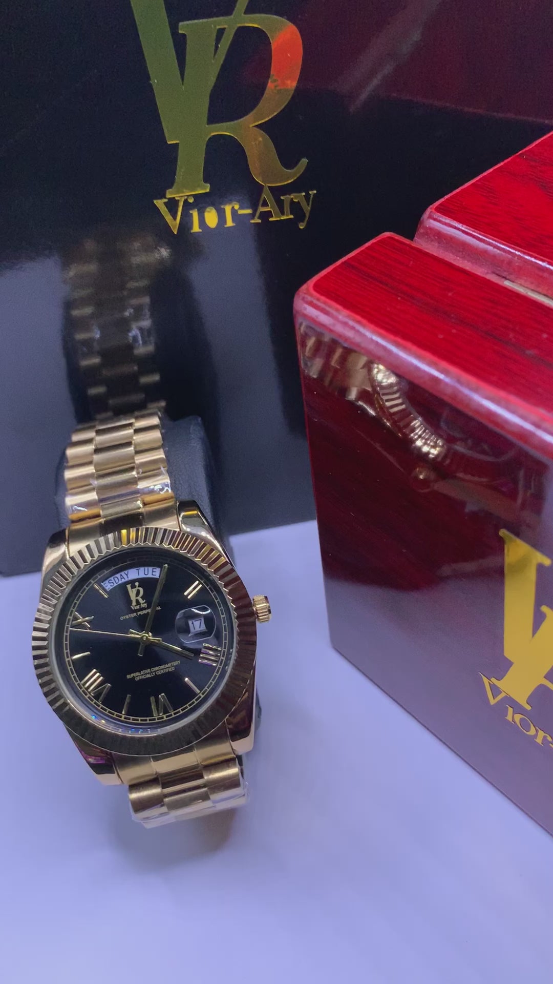 ViorAry Day Date Prezi Watch 41MM